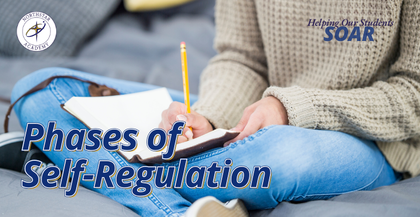 Title "Phases of Self-Regulation" over a picture of a student journaling